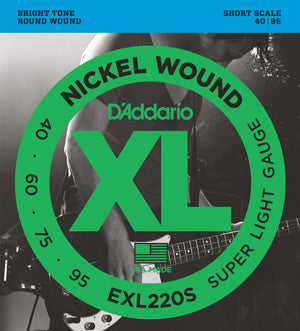 Cordes guitare basse D'Addario Nickel Wound