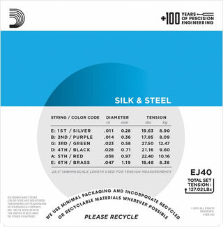 Cordes Guitare Acoustique D'Addario EJ40