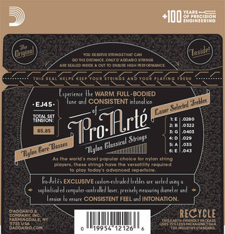 Cordes Guitare Classique D'addario ProArté