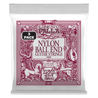 Cordes Guitare Classique Ernie Ball Ernesto Palla Black & Gold Ball End - Paquet de 3