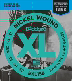 Cordes guitare baryton D'Addario EXL158