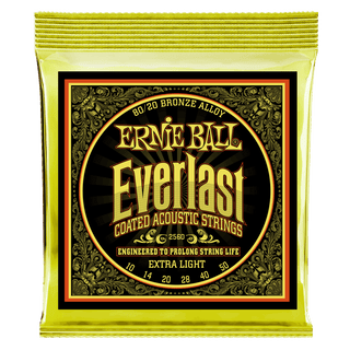 Ernie Ball Everlast Coated 80/20 Bronze Acoustic Guitar Strings