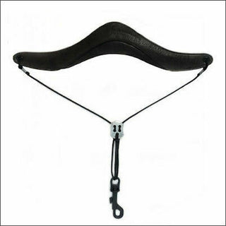 Oleg Ergonomic Saxophone Strap - Black Leather