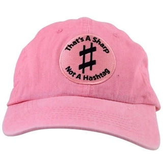 Casquette "That's A Sharp, Not A Hashtag" - Rose