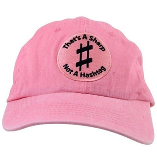Casquette "That's A Sharp, Not A Hashtag" - Rose