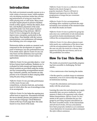 Études Efficaces pour le Jazz - Vol. 1, Sax baryton