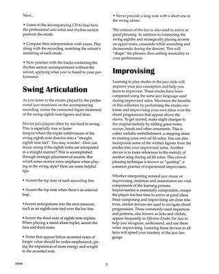 Études Efficaces pour le Jazz - Vol. 1, Sax baryton