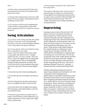 Études Efficaces pour le Jazz - Vol. 1, Sax alto