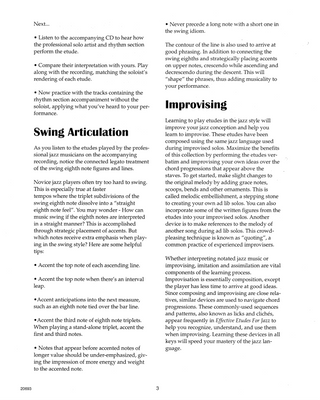 Études Efficaces pour le Jazz - Vol. 1, Sax ténor / Sax soprano