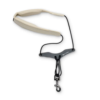 Protec Saxophone Neck Strap - Less Stress Leatherette, Comfort Bar & Metal Snap, Size 22" Regular