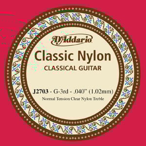 Corde Unité Guitare Classique D'Addario J27