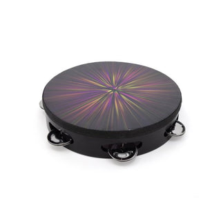 Mano Tambourine 8", Radiant Burst Design