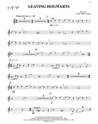 Harry Potter Instrumental Solos, Clarinette