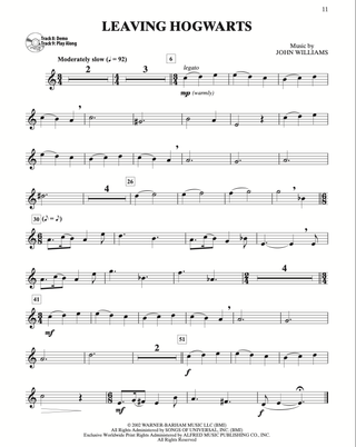 Harry Potter Instrumental Solos, Tenor Sax