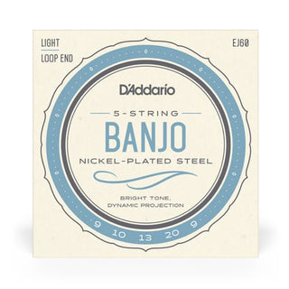 Cordes Banjo D'Addario 5 Cordes Nickel Plated Steel