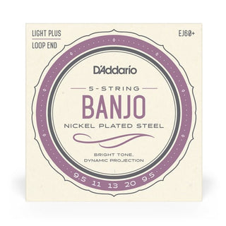 Cordes Banjo D'Addario 5 Cordes Nickel Plated Steel