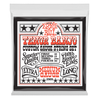 Cordes Banjo Ténor Ernie Ball Stainless Steel Loop End