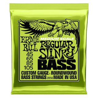 Cordes Guitare Basse Ernie Ball Nickel Wound Medium Scale Regular Slinky 45-105