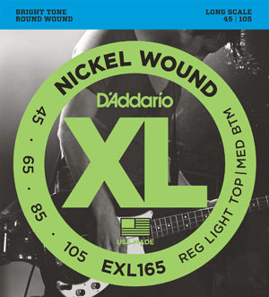 Cordes guitare basse D'Addario Nickel Wound
