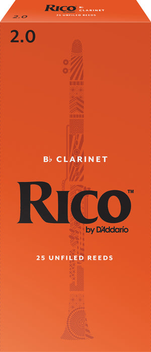 Rico Bb Clarinet Reeds - Box of 25