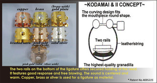 Ishimori Woodstone Alto Saxophone Ligatures