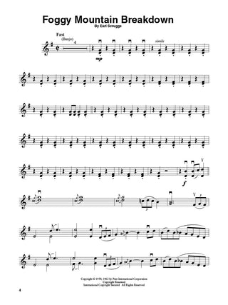 Bluegrass, Violon Play-Along Vol. 1
