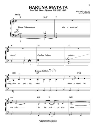 Disney's Best, Easy Piano Play-Along Vol. 15