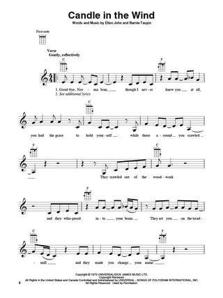 Recueil de chansons de ukulélé à 4 accords