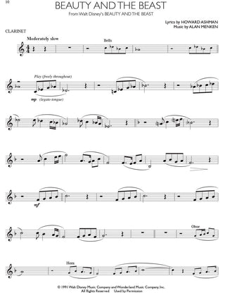 Succès des Films de Disney, Clarinette