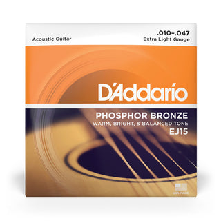 Cordes Guitare Acoustique D'addario Phosphor Bronze EJ26