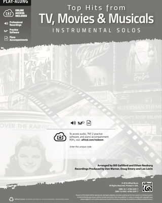 Top Hits from TV, Movies & Musicals Instrumental Solos, Violon