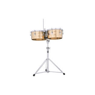 Timbales LP Tito Puente 12" & 13" Bronze avec Support et Cloche à Vache