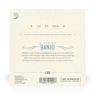 D'Addario 5-String Banjo Strings Phosphor Bronze