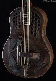 Guit. réso-phonique Republic tricone squareneck copper rust