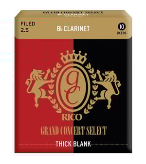 Anches Clarinette Sib Rico Grand Concert Thick - Boîte de 10