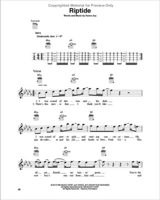Hits d'aujourd'hui, Ukulele Play-Along Vol. 40