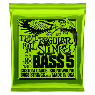 Cordes Guitare Basse 5 Cordes Ernie Ball Slinky Nickel Wound
