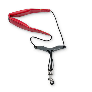 Protec Saxophone Neck Strap - Less Stress Leatherette, Comfort Bar & Metal Snap, Size 22" Regular