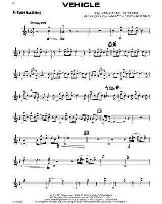 Sittin' In with the Big Band - Vol. 1, Sax ténor