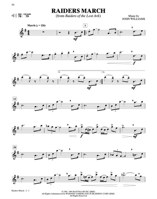 Meilleurs solos instrumentaux de films, Sax alto