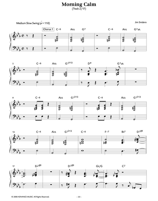 Easy Jazz Conception, Piano Comping