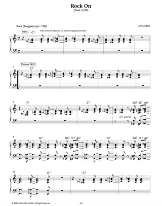 Easy Jazz Conception, Piano Comping