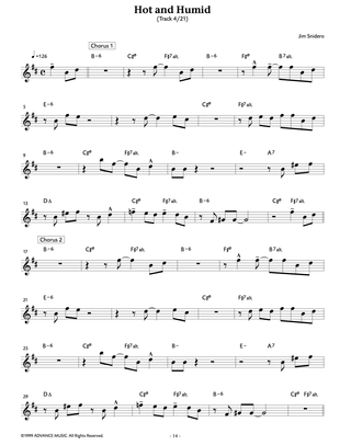 Conception Jazz Facile, Sax Alto / Sax Baryton