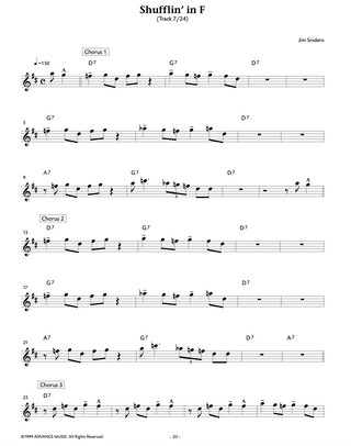 Conception Jazz Facile, Sax Alto / Sax Baryton