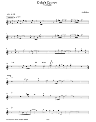 Conception Jazz Facile, Sax Alto / Sax Baryton