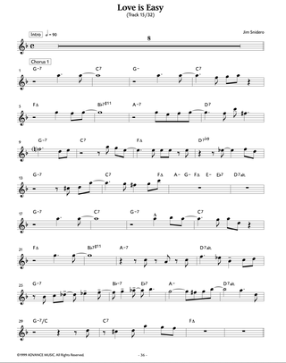Conception Jazz Facile, Sax Alto / Sax Baryton