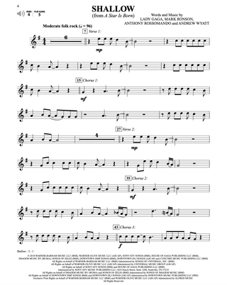 Top Broadway and Movie Songs, Trompette