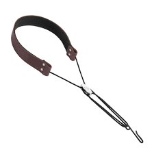 Bambù Alto Saxophone/Soprano Saxophone Double Padded Leather Neck Strap
