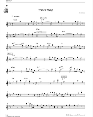 Intermediate Jazz Conception, Clarinette