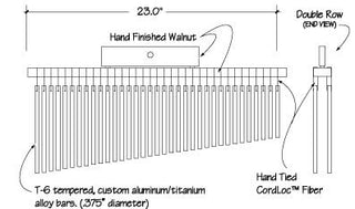 Bar Chimes TreeWorks 35 Barres Doubles